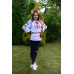 Embroidered blouse "Colourful Oaks"